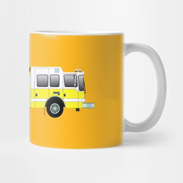 Yellow Fire Rescue Pumper by BassFishin